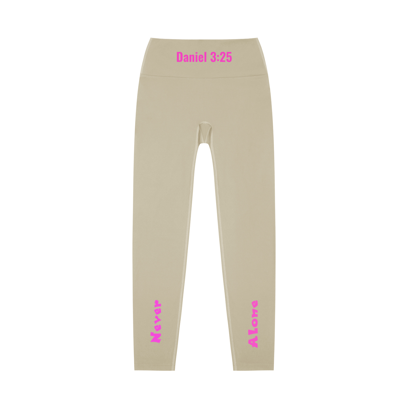 High-Waisted Leggings: Never Alone Pink