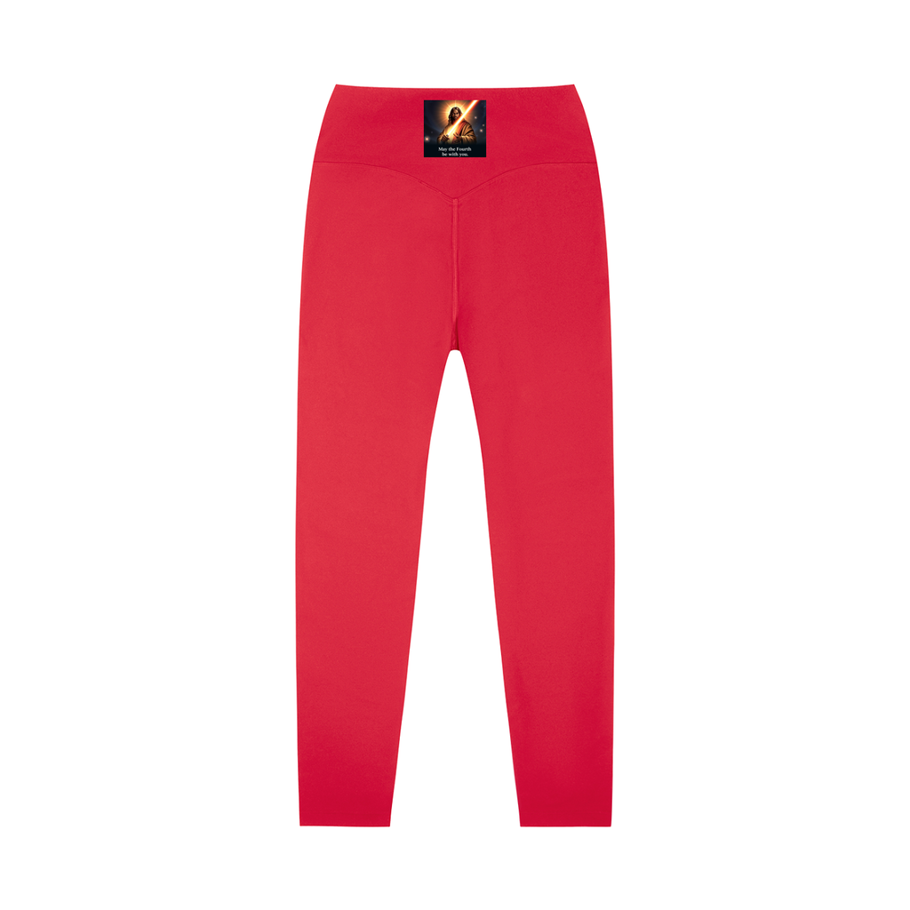 High-Waisted Leggings: Never Alone Pink