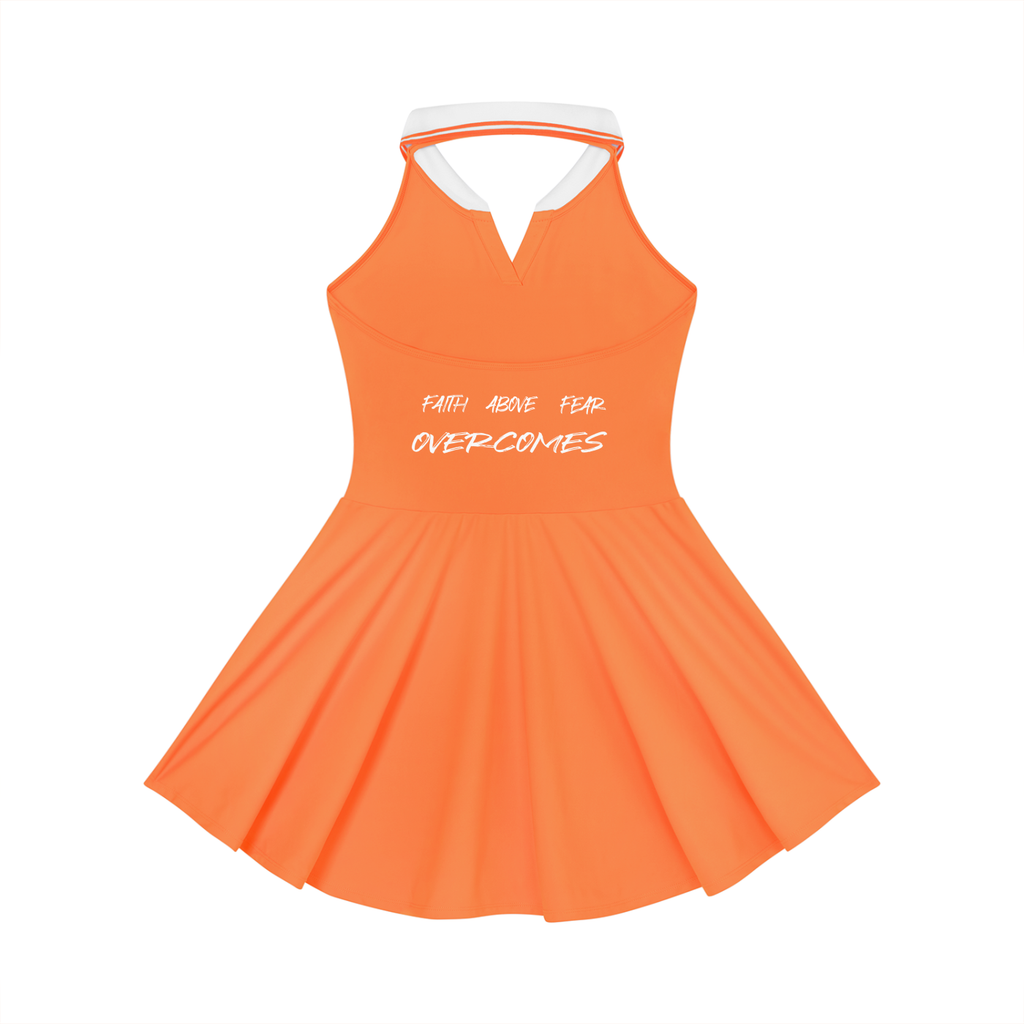 Women's Collared Halter A-Line Tennis Dress