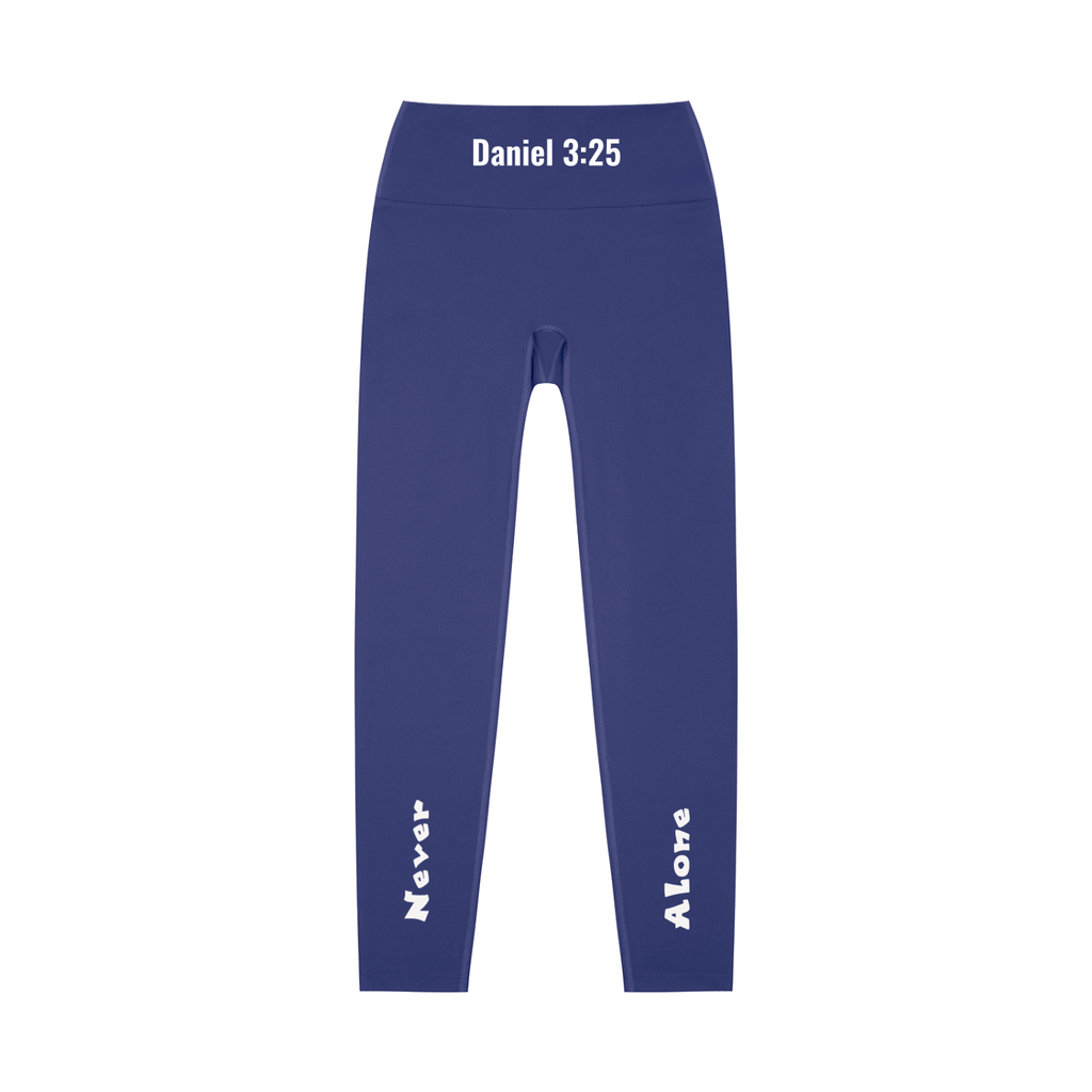 High-Waisted Leggings: Never Alone White