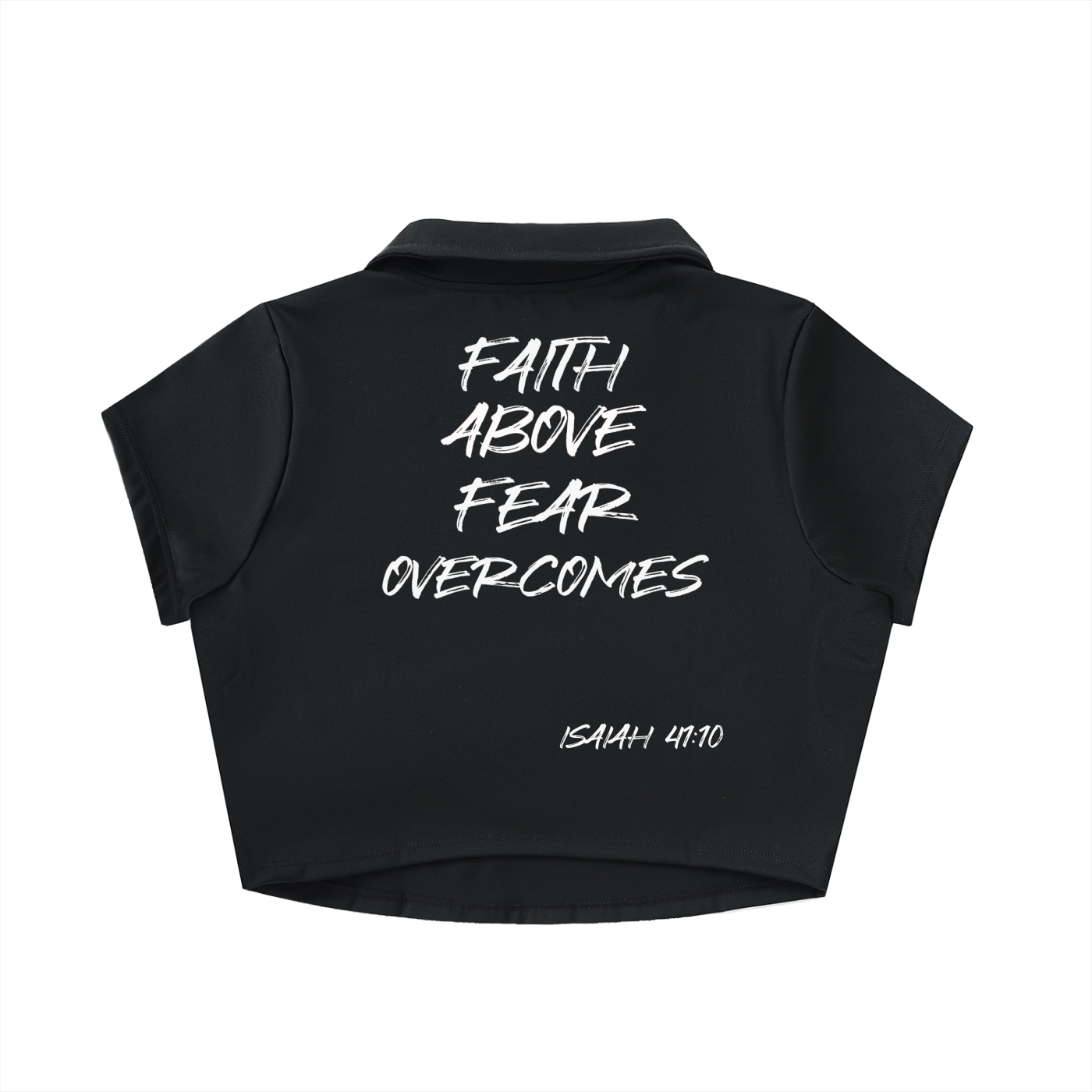 FAFO Dark Lapel Crop Top