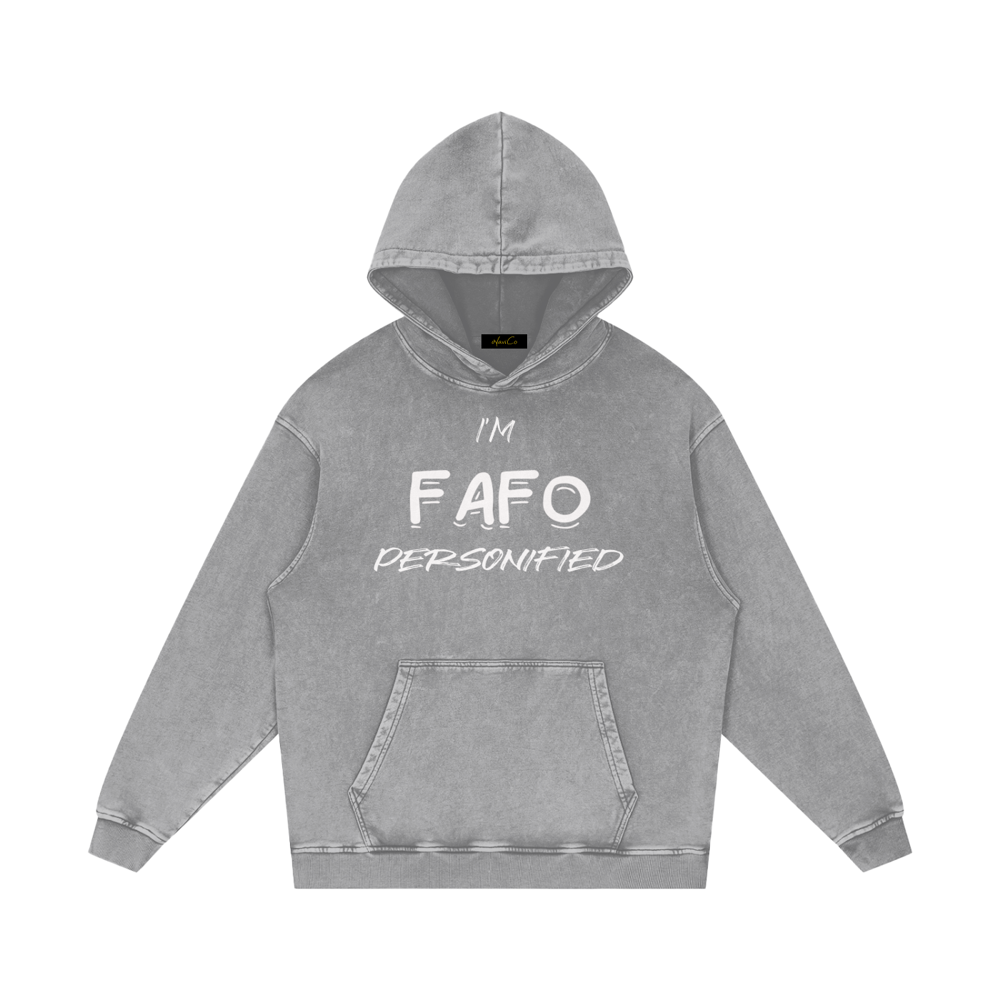 FAFO Loose Cotton Hoodie