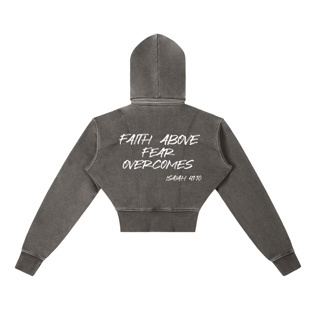 FAFO Cropped Fleece Hoodie