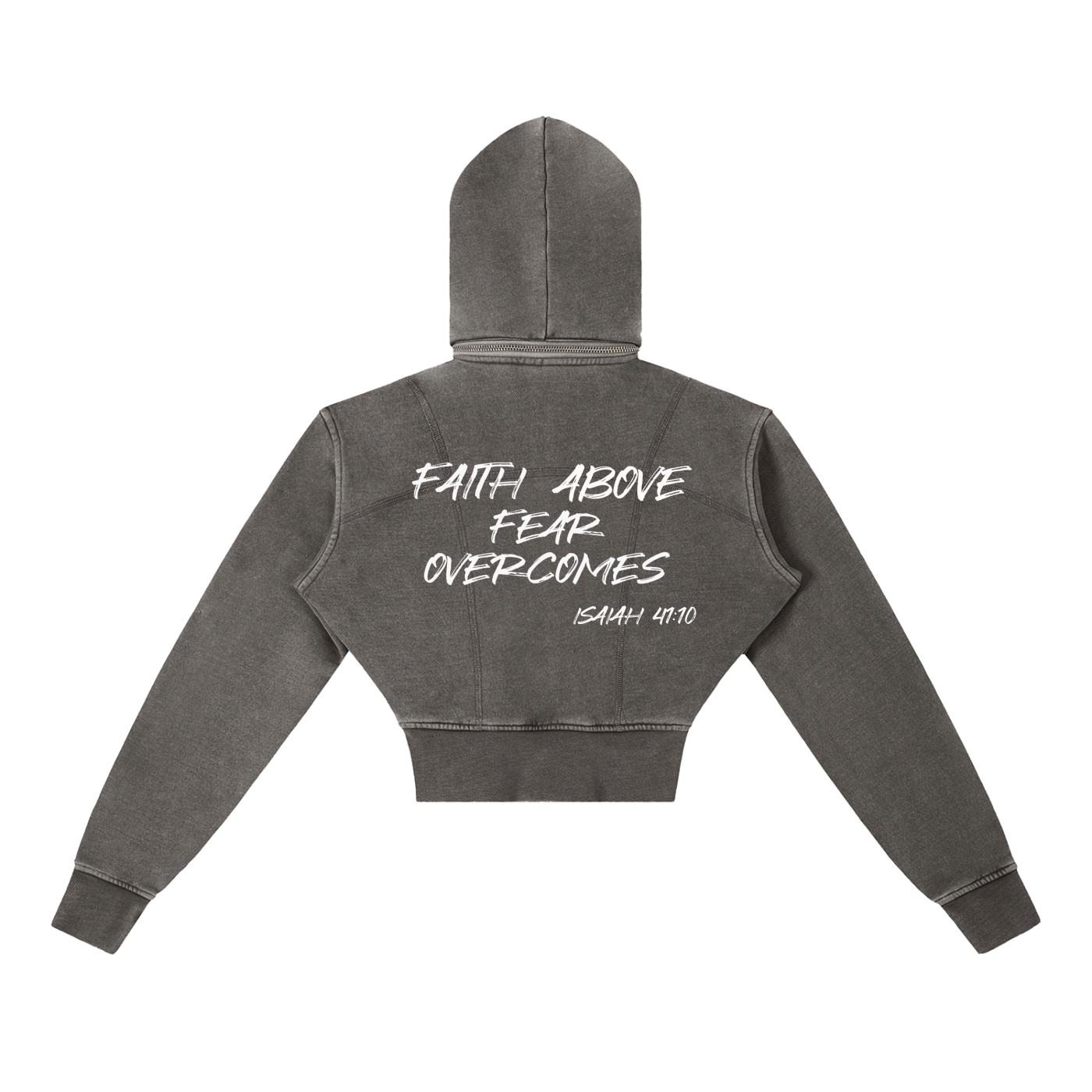FAFO Cropped Fleece Hoodie