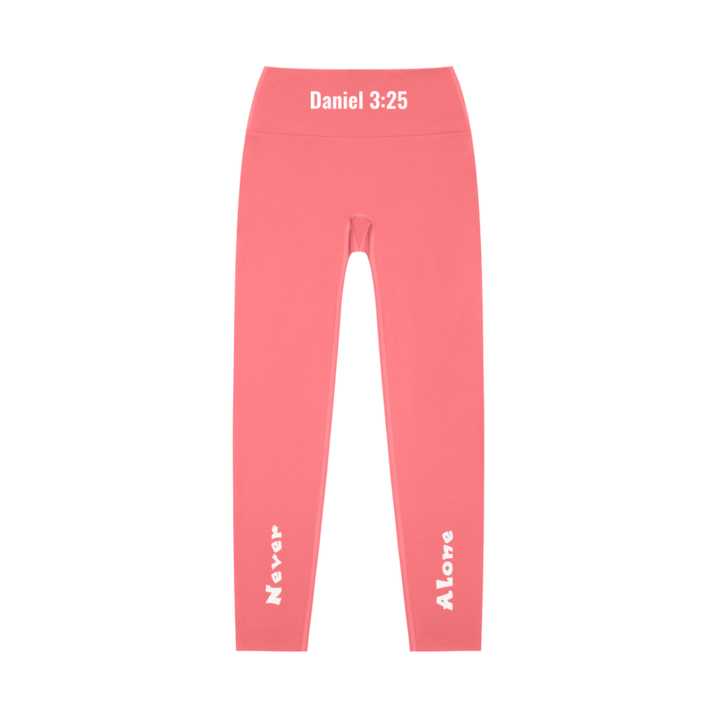 High-Waisted Leggings: Never Alone White