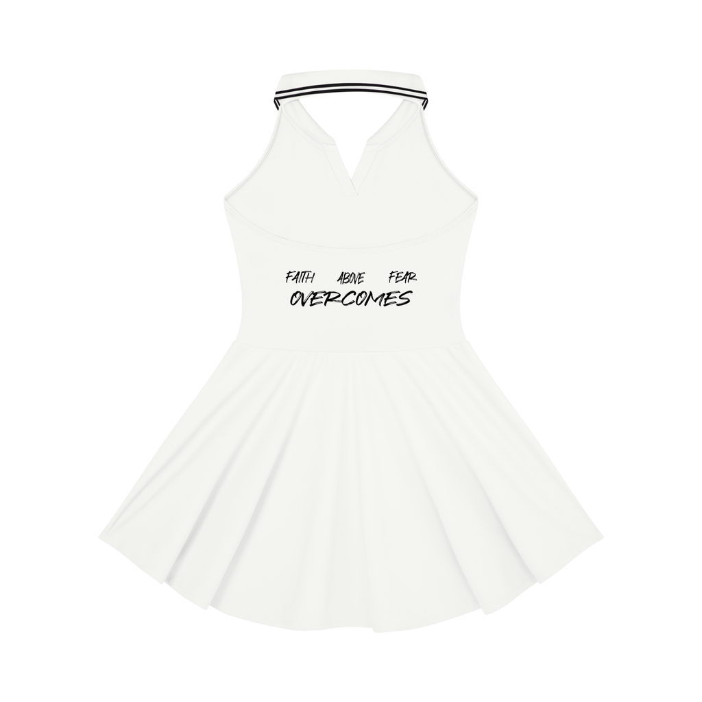 Women's Collared Halter A-Line Tennis Dress