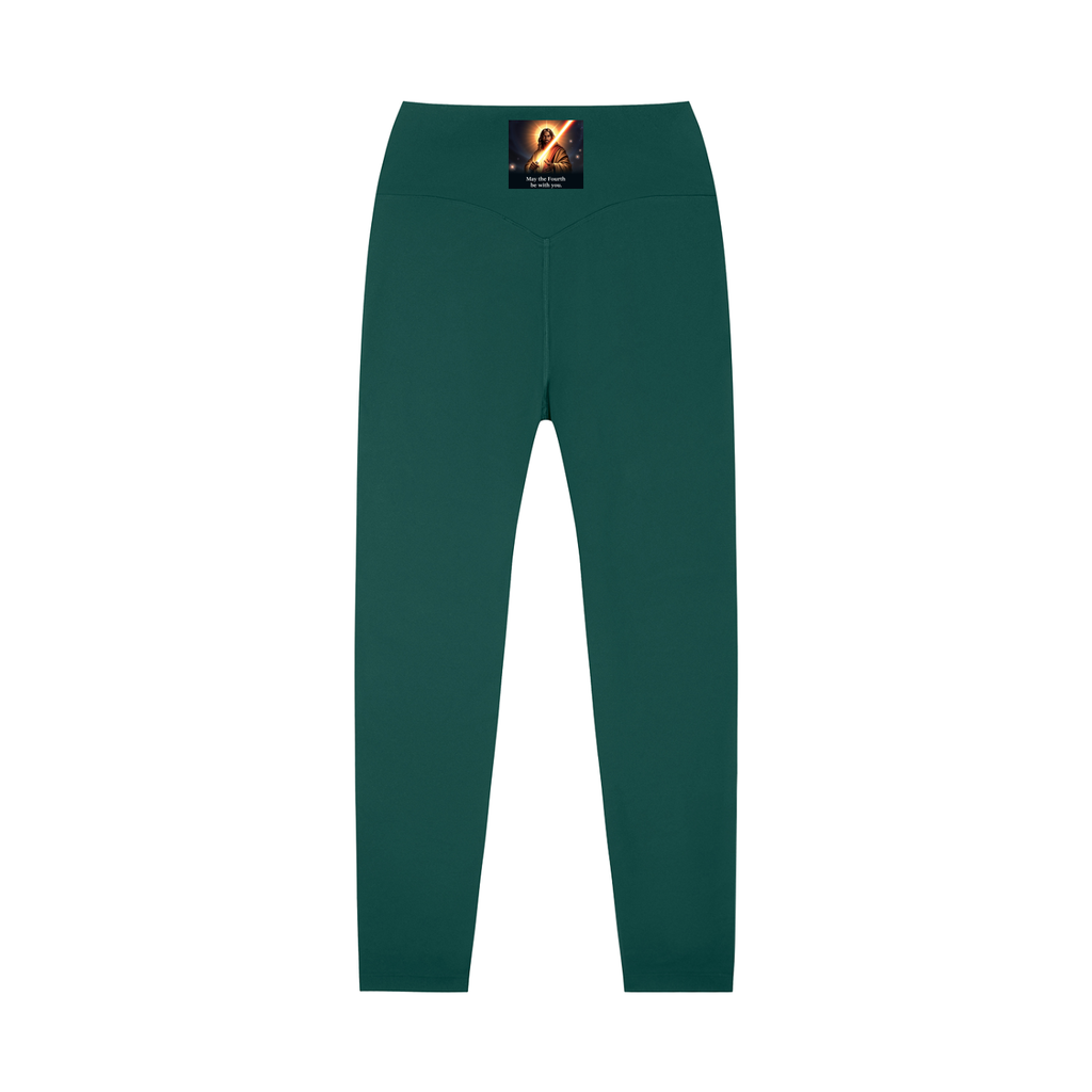 High-Waisted Leggings: Never Alone Pink