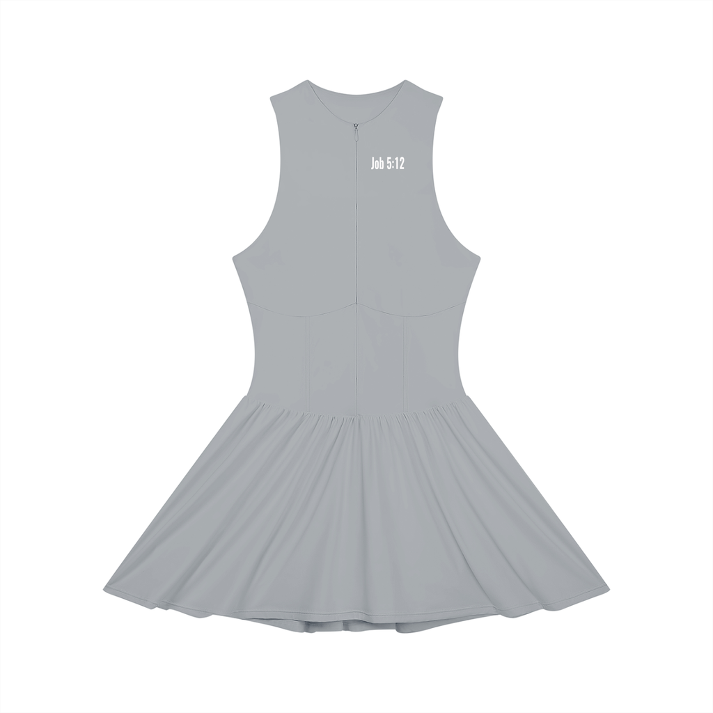 In Your Head Sleeveless Full-Zip Dress