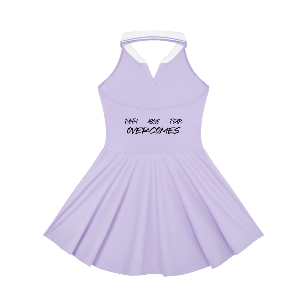 Women's Collared Halter A-Line Tennis Dress