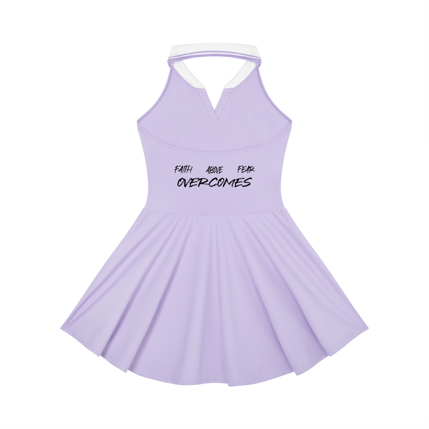 Women's Collared Halter A-Line Tennis Dress