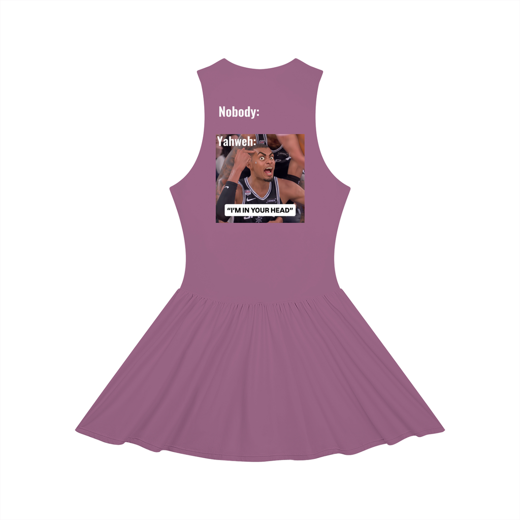 In Your Head Sleeveless Full-Zip Dress