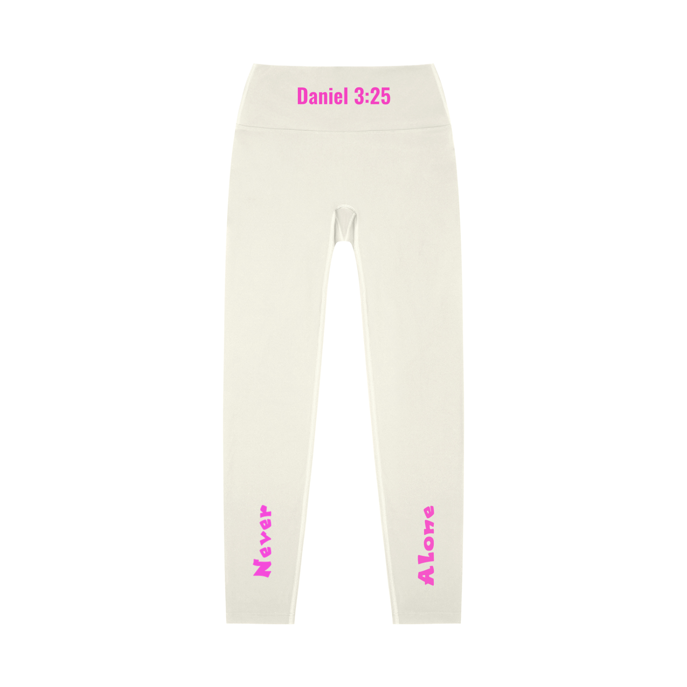 High-Waisted Leggings: Never Alone Pink