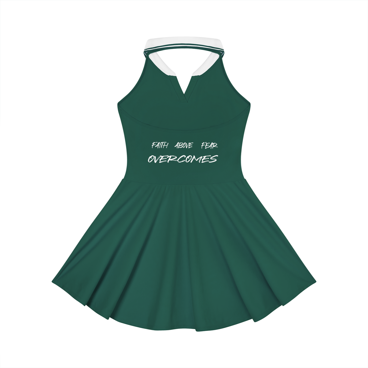 Women's Collared Halter A-Line Tennis Dress
