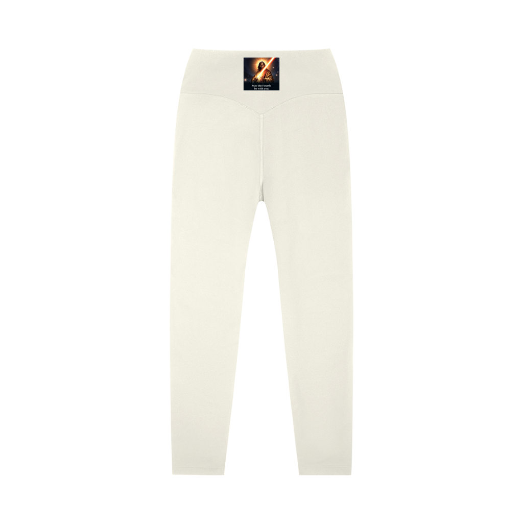High-Waisted Leggings: Never Alone Pink