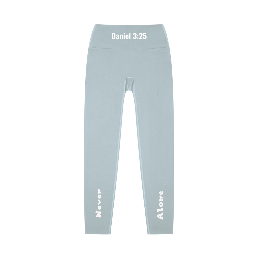 High-Waisted Leggings: Never Alone White