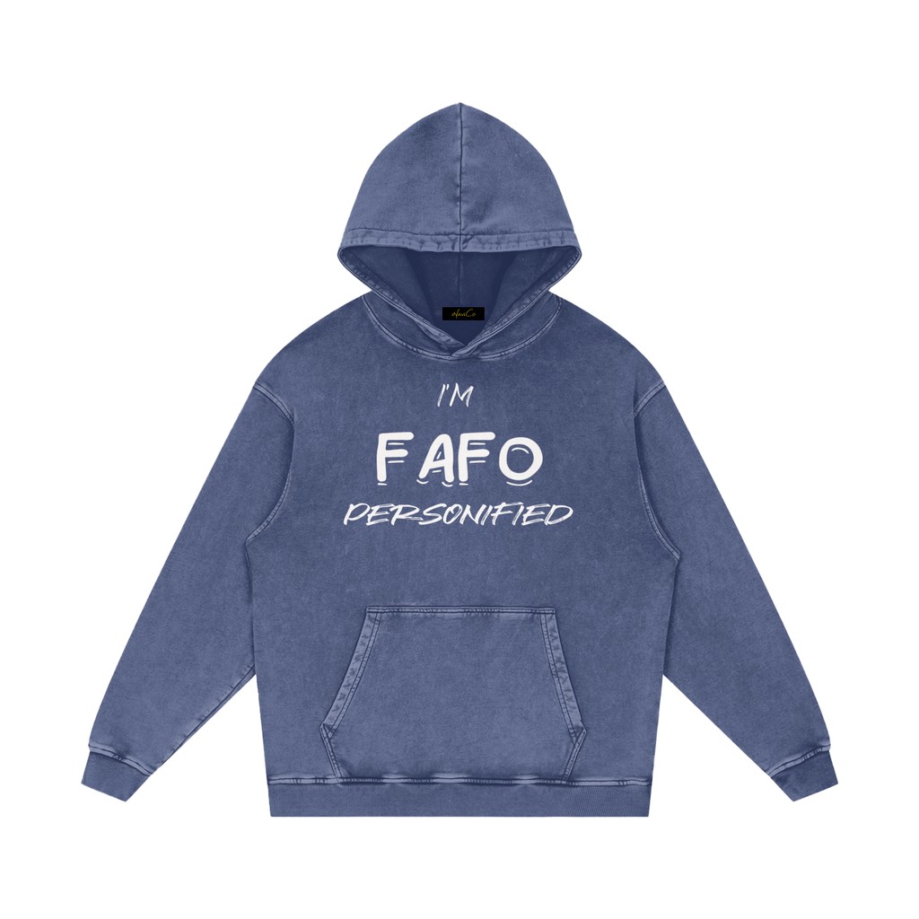 FAFO Loose Cotton Hoodie