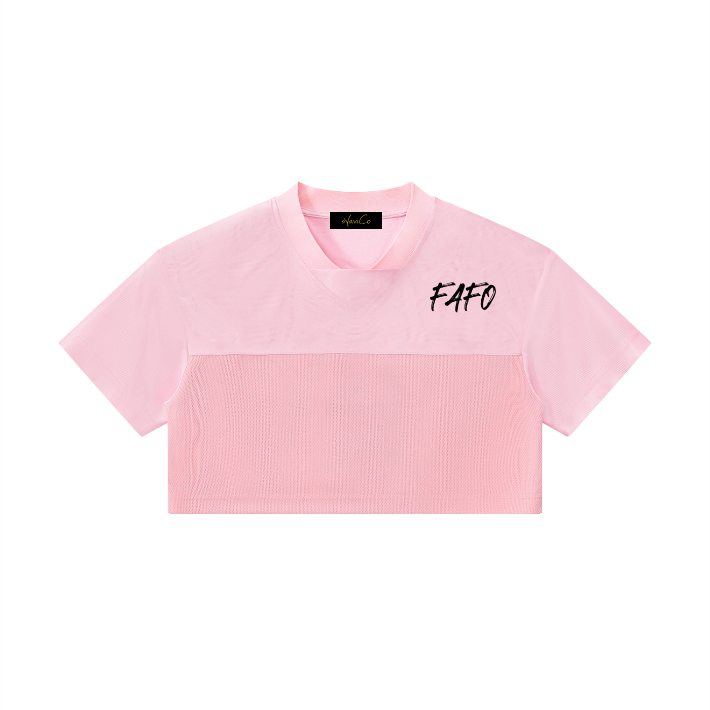 Women’s Cropped Paneled V-Neck Jersey