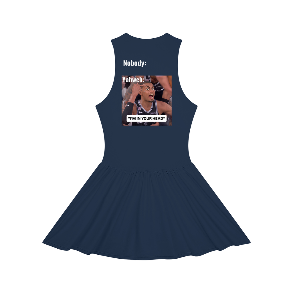 In Your Head Sleeveless Full-Zip Dress