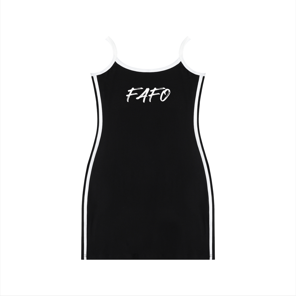 FAFO Mid Dark Mini Dress