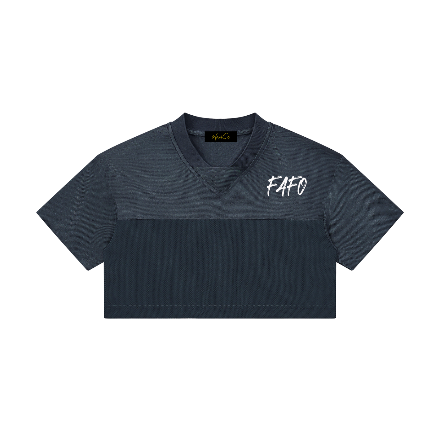 Women’s Cropped Paneled V-Neck Jersey