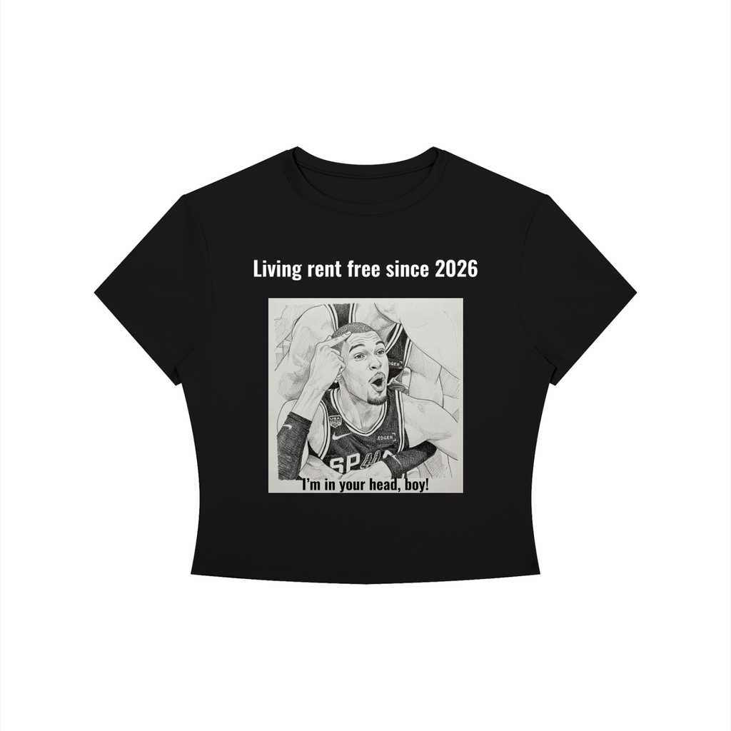 Rent Free Crop Top Shirt