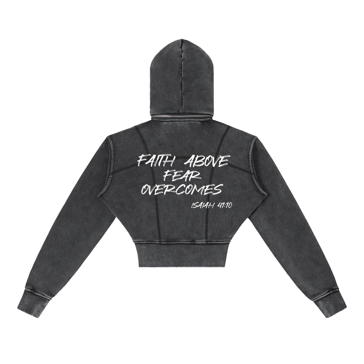 FAFO Cropped Fleece Hoodie