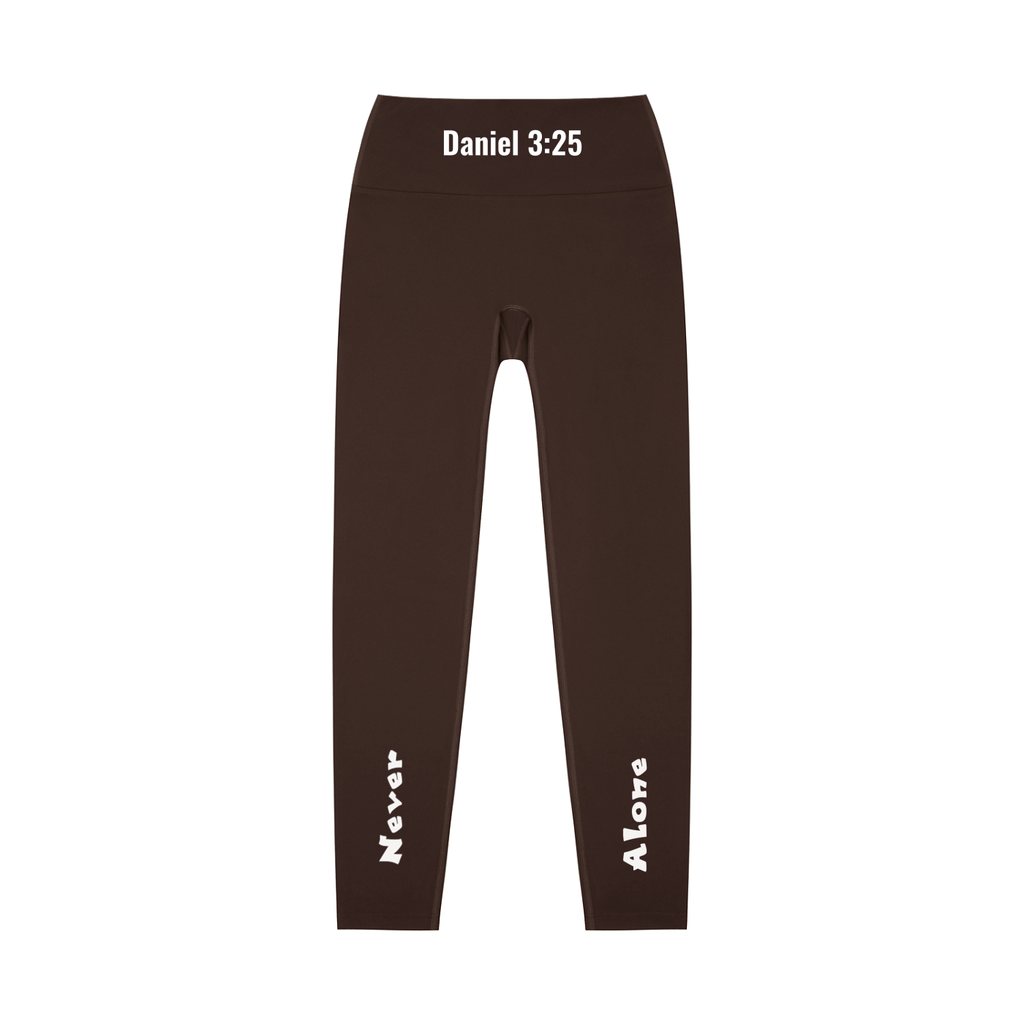 High-Waisted Leggings: Never Alone White