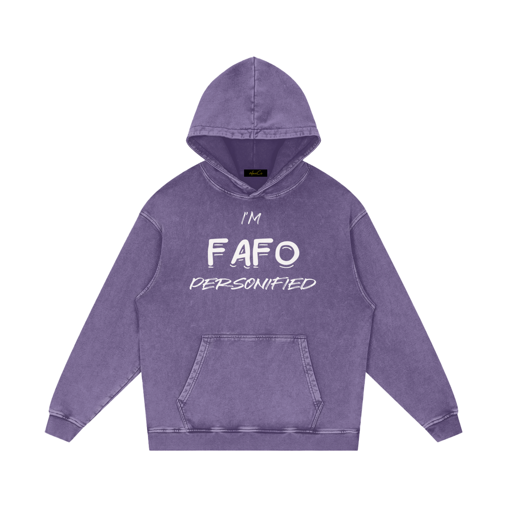FAFO Loose Cotton Hoodie
