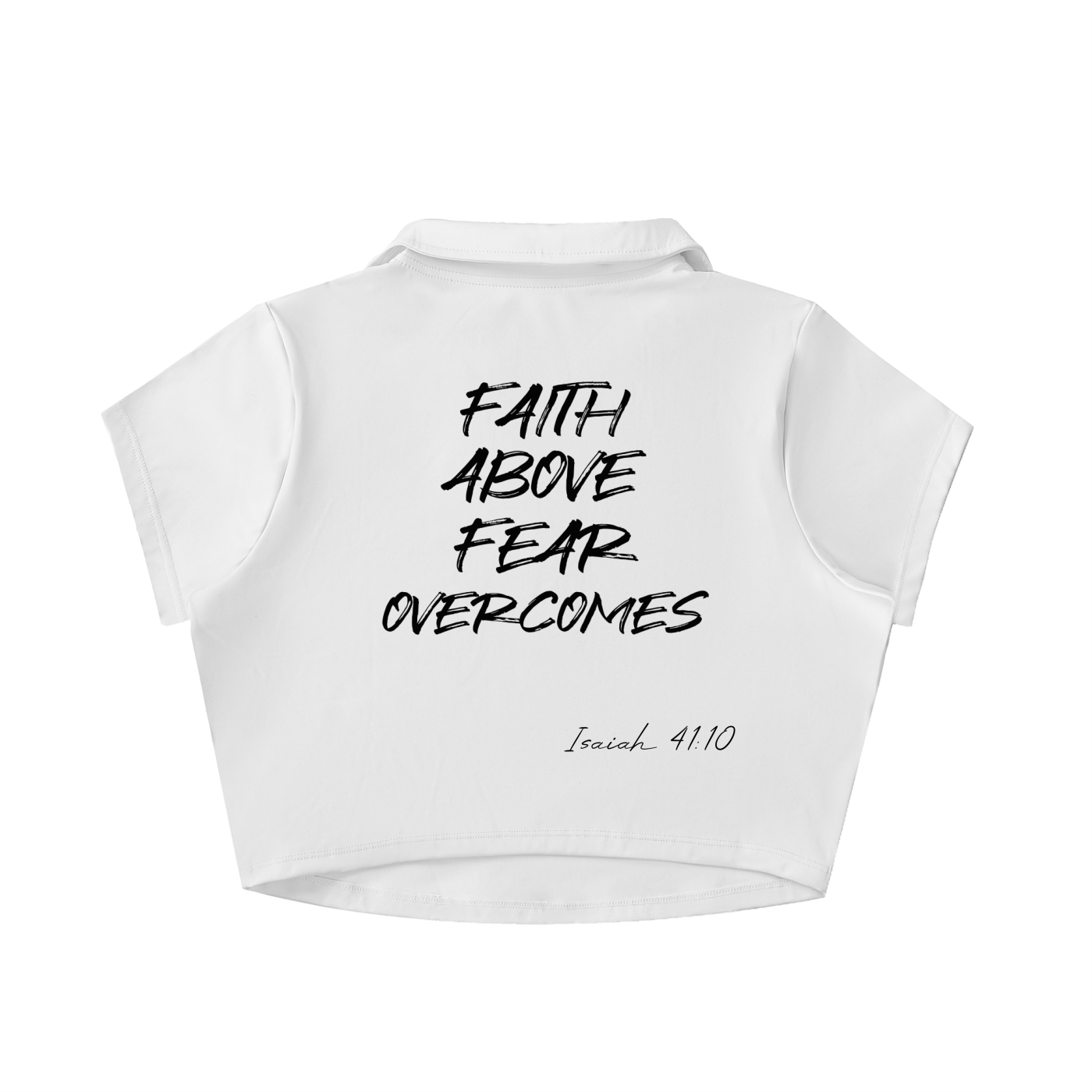 FAFO Light Lapel Crop Top