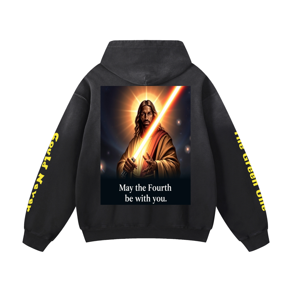 Sunfade Oversized Hoodie: TGOCN Yellow