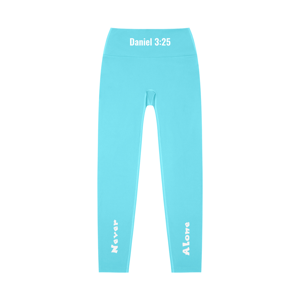 High-Waisted Leggings: Never Alone White