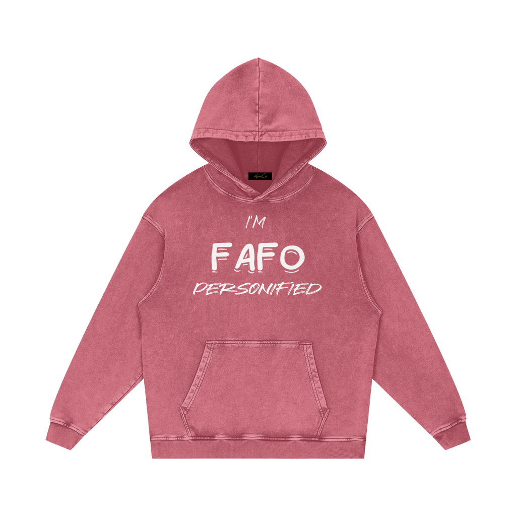 FAFO Loose Cotton Hoodie