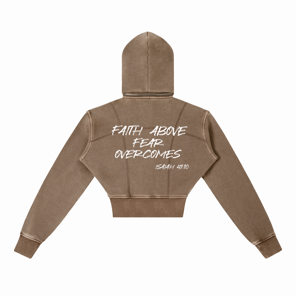 FAFO Cropped Fleece Hoodie