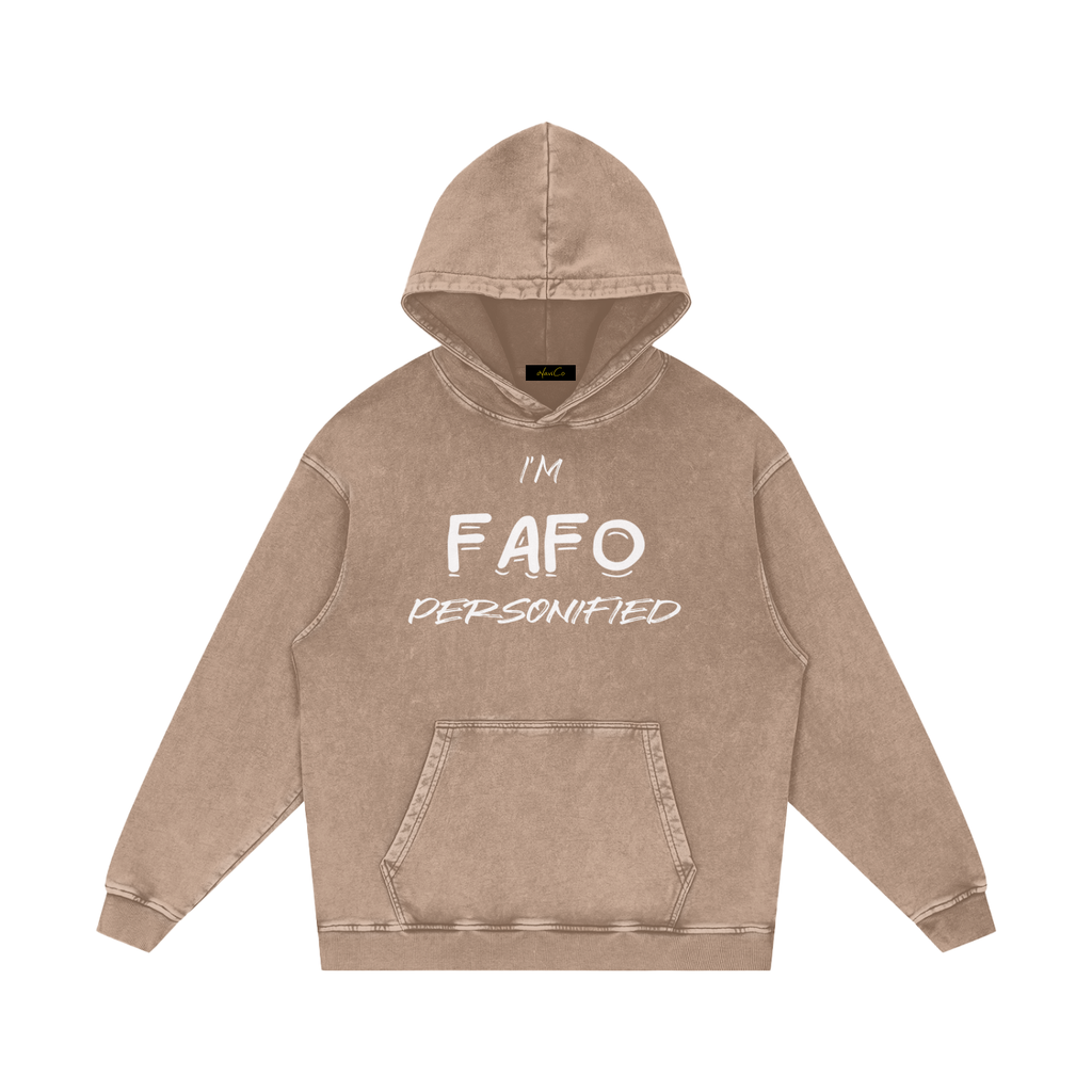 FAFO Loose Cotton Hoodie