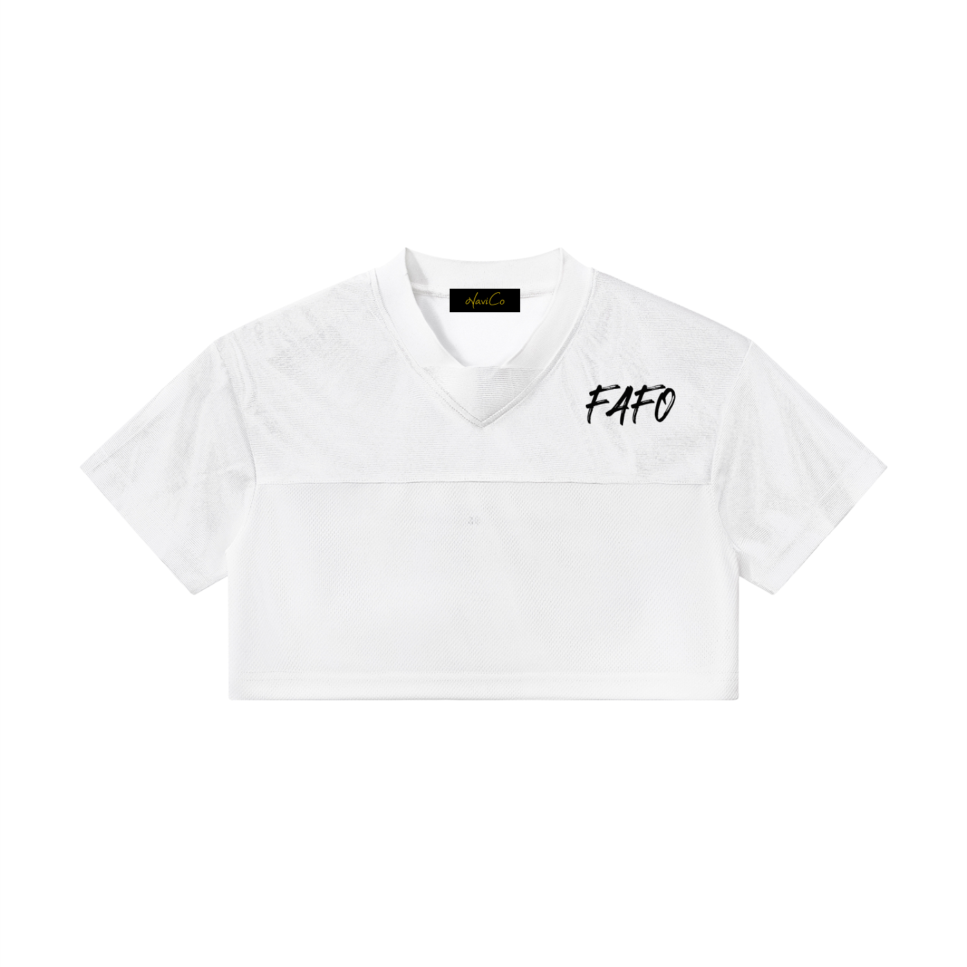 Women’s Cropped Paneled V-Neck Jersey