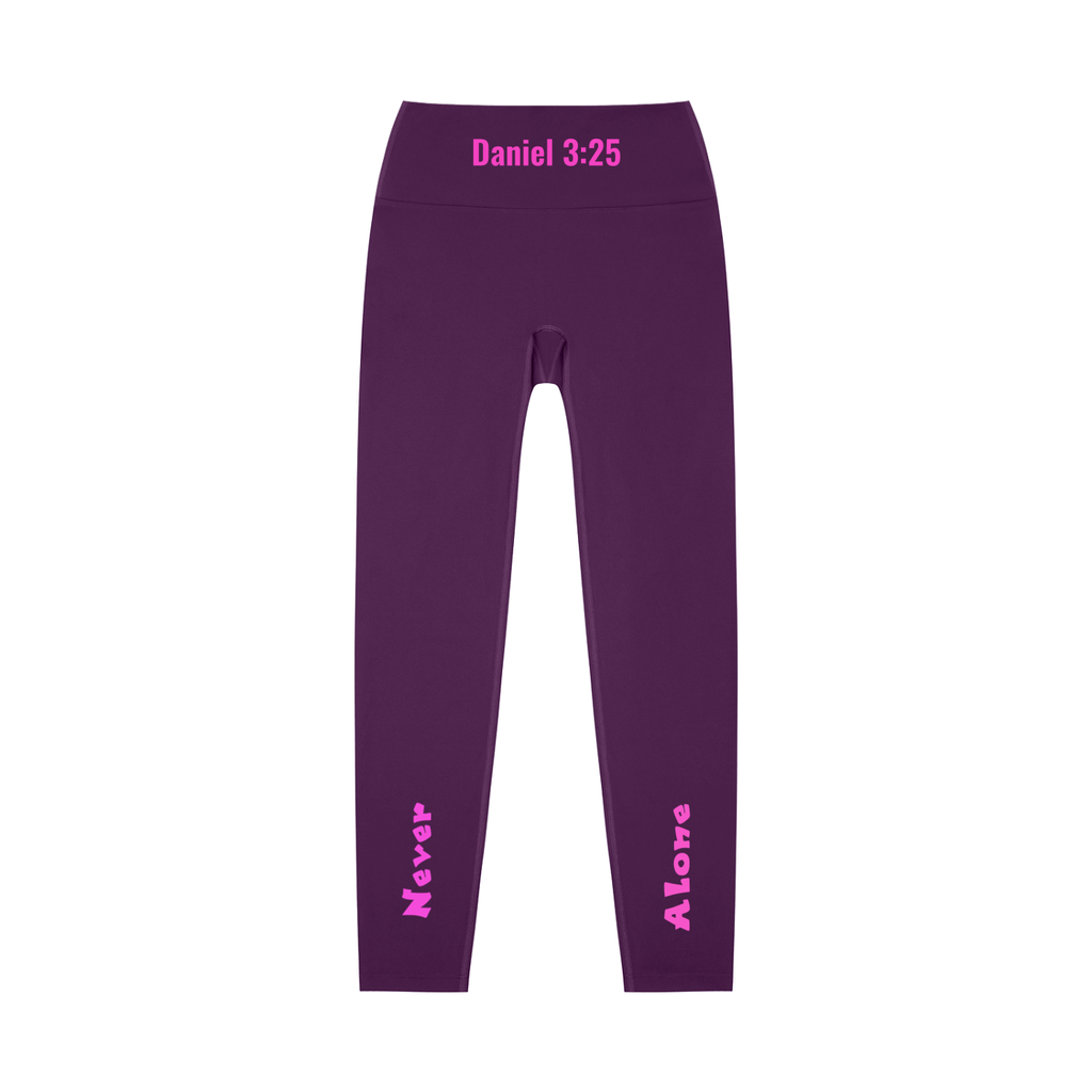 High-Waisted Leggings: Never Alone Pink