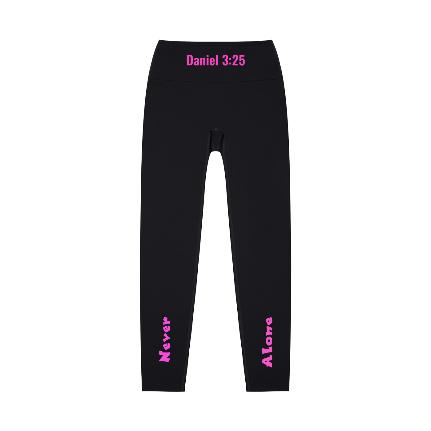 High-Waisted Leggings: Never Alone Pink