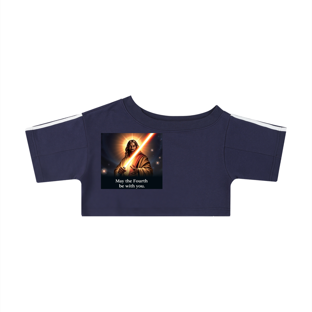 Women's Off-the-Shoulder Crop T-Shirt