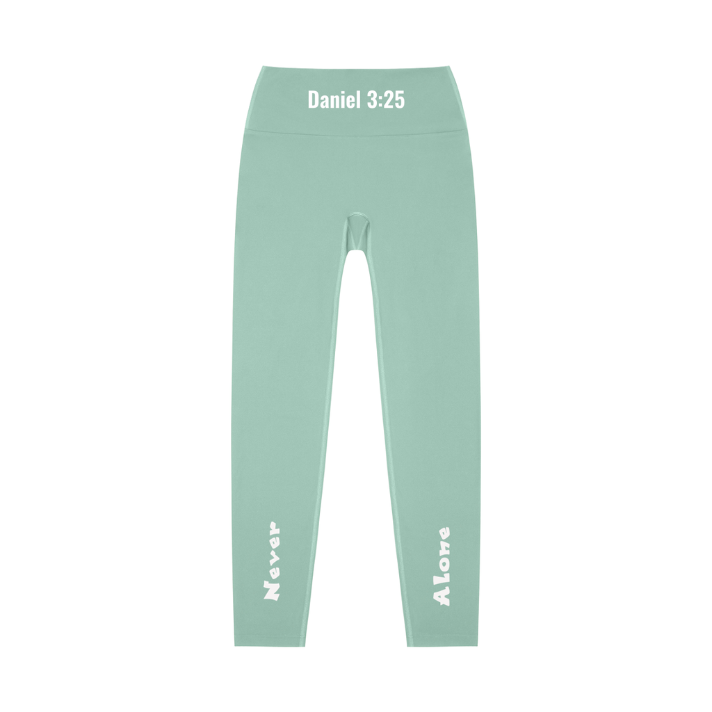 High-Waisted Leggings: Never Alone White