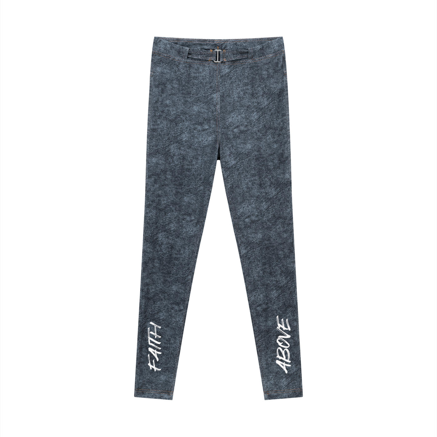 FAFO Denim Zip-Fly Leggings