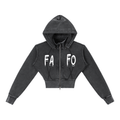 FAFO Cropped Fleece Hoodie