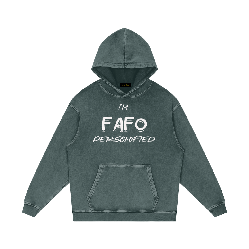 FAFO Loose Cotton Hoodie