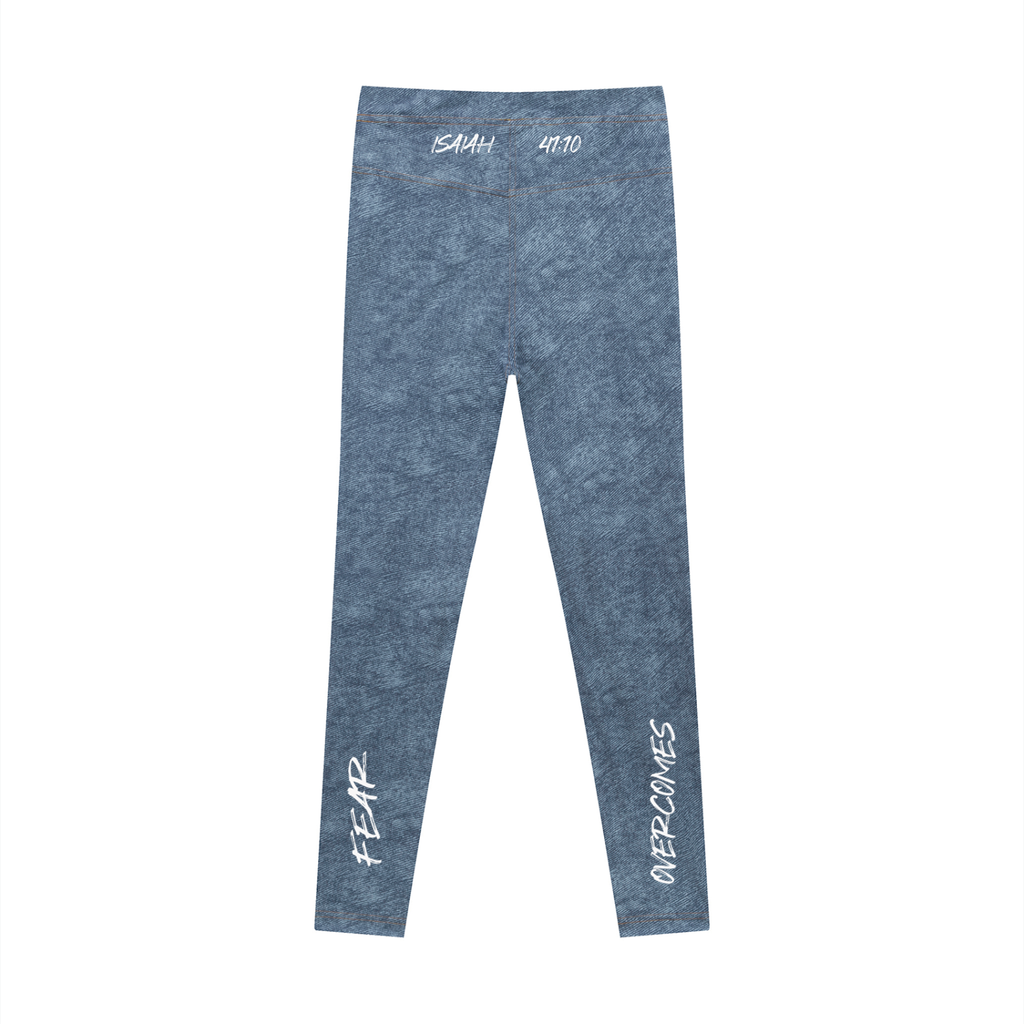 FAFO Denim Zip-Fly Leggings