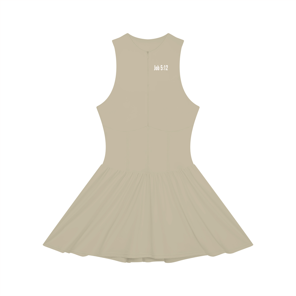 In Your Head Sleeveless Full-Zip Dress