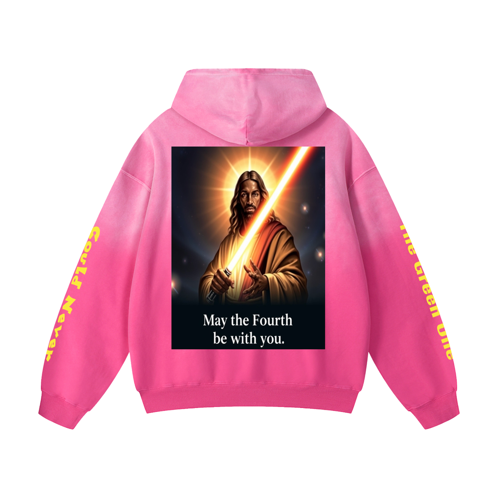 Sunfade Oversized Hoodie: TGOCN Yellow