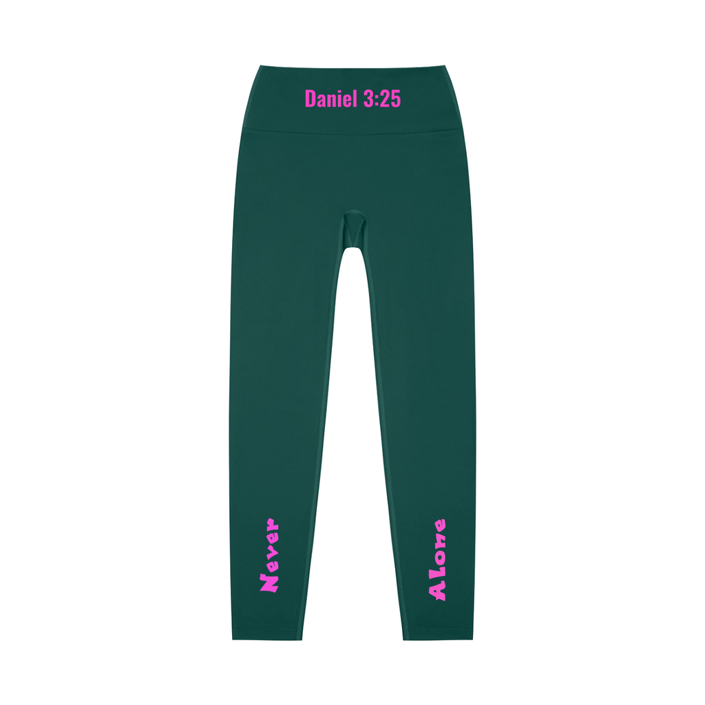 High-Waisted Leggings: Never Alone Pink