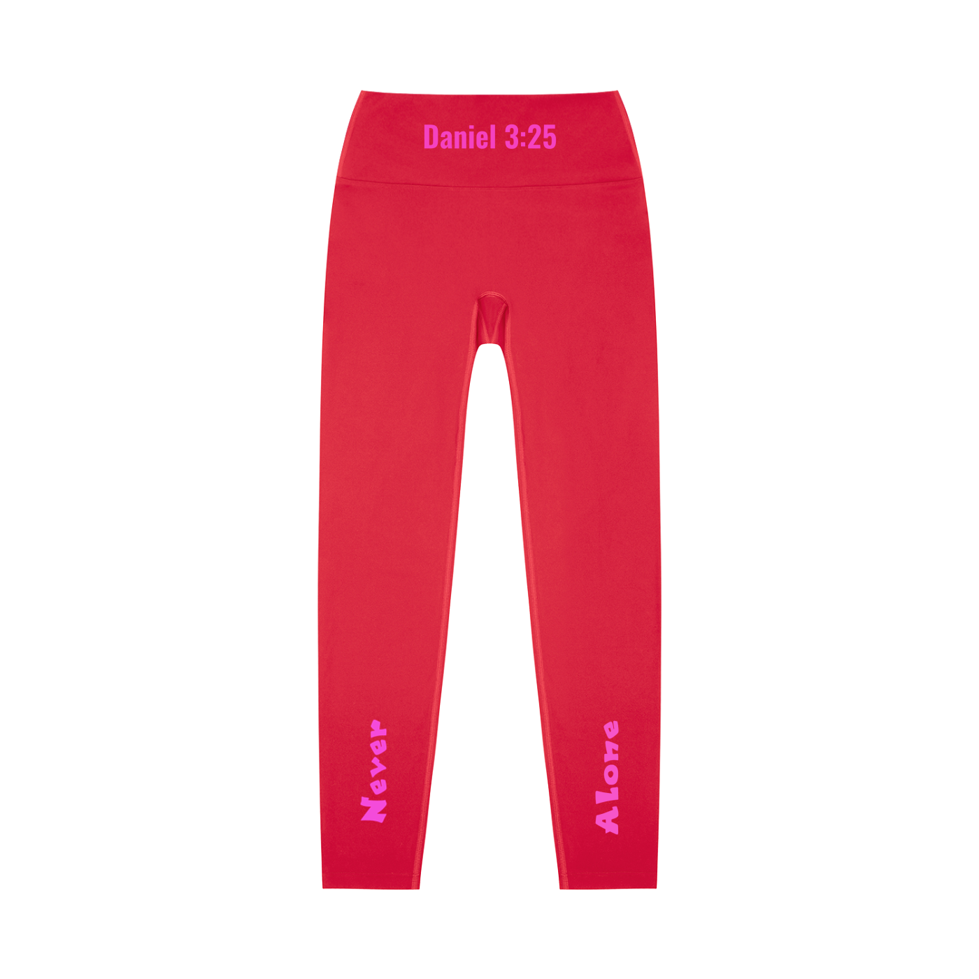 High-Waisted Leggings: Never Alone Pink