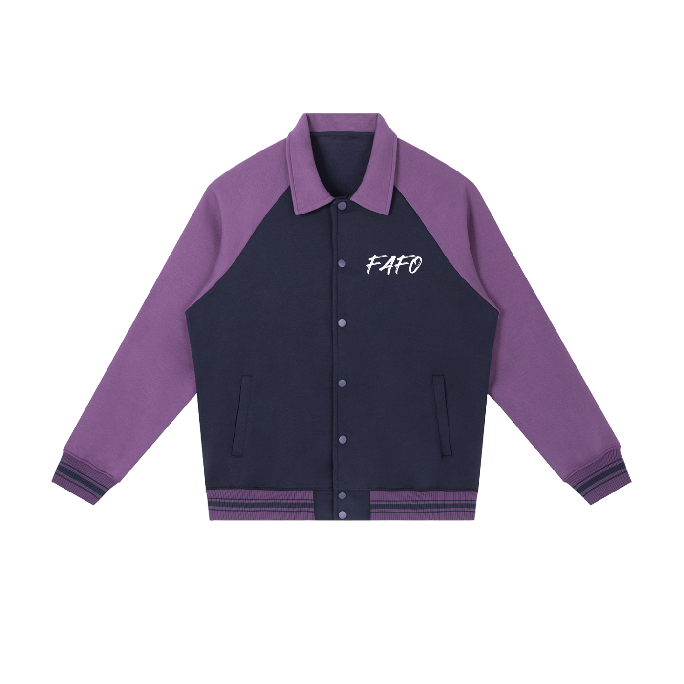 FAFO Variant Purple Baseball Jacket