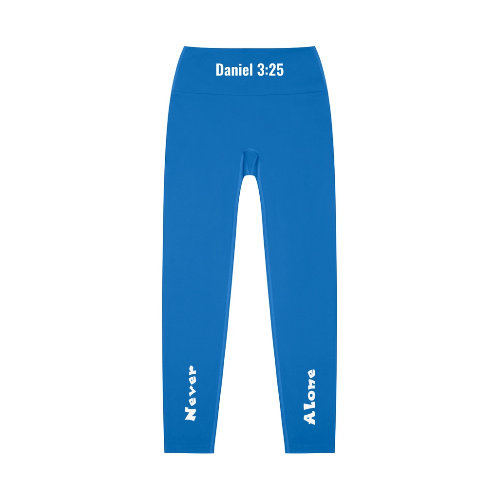 High-Waisted Leggings: Never Alone White