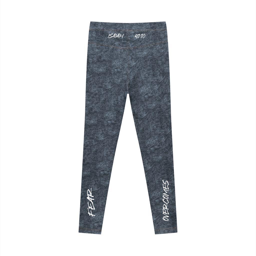 FAFO Denim Zip-Fly Leggings